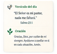 Versículo del día y oración de cierre