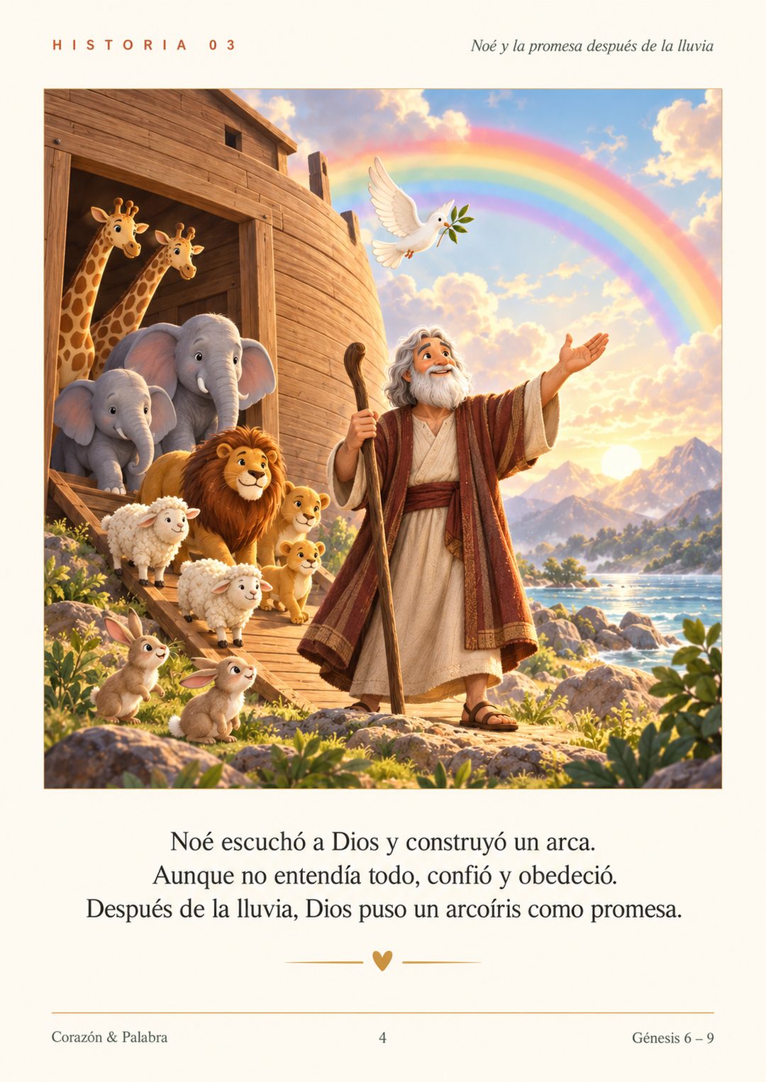 Historia 03 — Noé y la promesa después de la lluvia