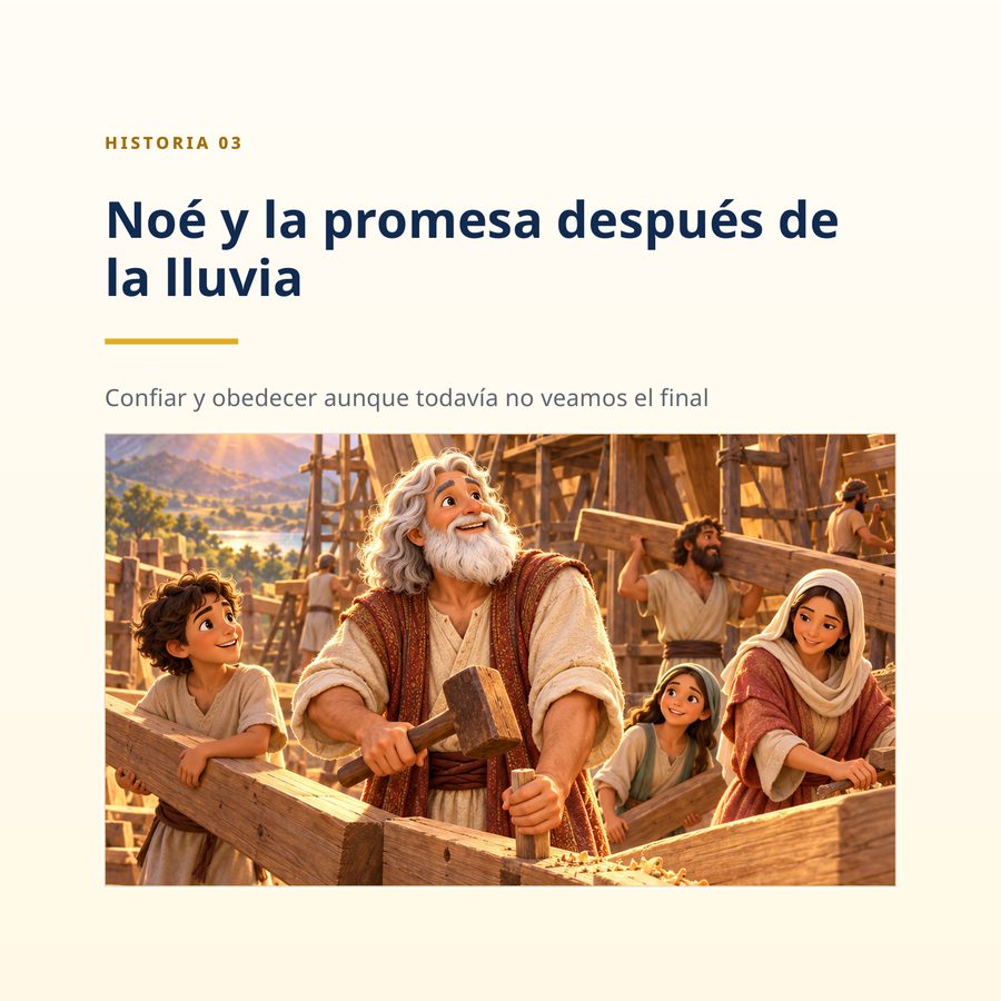 Página real del producto: Historia 03 — Noé y la promesa después de la lluvia