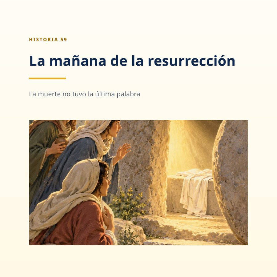 Página real del producto: Historia 59 — La mañana de la resurrección
